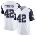 Dallas #42 Curtis Player Football V Neck Short Sleeve White Jersey Robinson For Men Youth Women Gift