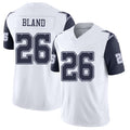 Dallas #26 DaRon Player Football V Neck Short Sleeve White Jersey Bland For Men Youth Women Gift