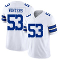 Dallas #53 Dee Player Football V Neck Short Sleeve White Jersey Winters For Men Youth Women Gift