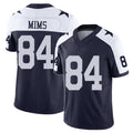 Dallas #84 Denzel Player Football V Neck Short Sleeve Navy Jersey Mims For Men Youth Women Gift