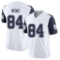 Dallas #84 Denzel Player Football V Neck Short Sleeve White Jersey Mims For Men Youth Women Gift