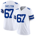 Dallas #67 Shelton Player Football V Neck Short Sleeve White Jersey Drew For Men Youth Women Gift