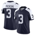 Dallas #3 Pickens Player Football V Neck Short Sleeve Navy Jersey George For Men Youth Women Gift