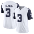 Dallas #3 Pickens Player Football V Neck Short Sleeve White Jersey George For Men Youth Women Gift