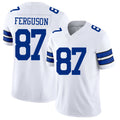 Dallas #87 Ferguson Player Football V Neck Short Sleeve White Jersey Jake For Men Youth Women Gift