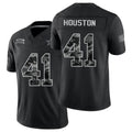 Dallas #41 Houston Player Football V Neck Short Sleeve Black Jersey James For Men Youth Women Gift