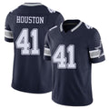 Dallas #41 Houston Player Football V Neck Short Sleeve Navy Jersey James For Men Youth Women Gift