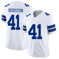 Dallas #41 Houston Player Football V Neck Short Sleeve White Jersey James For Men Youth Women Gift