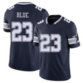 Dallas #23 Blue Player Football V Neck Short Sleeve Navy Jersey Jaydon For Men Youth Women Gift