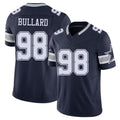 Dallas #98 Bullard Player Football V Neck Short Sleeve Navy Jersey Jonathan For Men Youth Women Gift