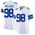 Dallas #98 Bullard Player Football V Neck Short Sleeve White Jersey Jonathan For Men Youth Women Gift