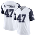 Dallas #47 Patterson Player Football V Neck Short Sleeve White Jersey Langston For Men Youth Women Gift