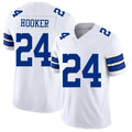 Dallas #24 Hooker Player Football V Neck Short Sleeve White Jersey Malik For Men Youth Women Gift