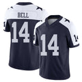 Dallas #14 Bell Player Football V Neck Short Sleeve Navy Jersey Markquese For Men Youth Women Gift