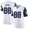 Dallas #88 Irvin Player Football V Neck Short Sleeve White Jersey Michael For Men Youth Women Gift