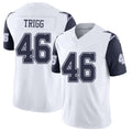 Dallas #46 Trigg Player Football V Neck Short Sleeve Jersey White Michael For Men Youth Women Gift