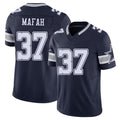 Dallas #37 Mafah Player Football V Neck Short Sleeve Navy Jersey Phil For Men Youth Women Gift