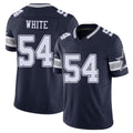 Dallas #54 White Player Football V Neck Short Sleeve Navy Jersey Randy For Men Youth Women Gift
