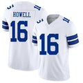 Dallas #16 Howell Player Football V Neck Short Sleeve White Jersey Sam For Men Youth Women Gift