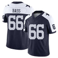 Dallas #66 Bass Player Football V Neck Short Sleeve Jersey Navy TJ For Men Youth Women Gift