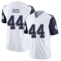 Dallas #44 Sieg Player Football V Neck Short Sleeve Jersey White Trent For Men Youth Women Gift