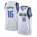 Dallas #16 Martin Player Basketball Sleeveless White Jersey Caleb For Adult Youth