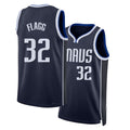 Dallas #32 Flagg Player Basketball Sleeveless Navy Jersey Cooper For Adult Youth