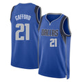 Dallas #21 Gafford Player Basketball Sleeveless Blue Jersey Daniel For Adult Youth