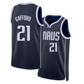Dallas #21 Gafford Player Basketball Sleeveless Navy Jersey Daniel For Adult Youth