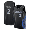 Dallas #2 Lively II Player Basketball Sleeveless Black Jersey Dereck For Adult Youth