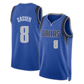 Dallas #8 Sasser Player Basketball Sleeveless Blue Jersey Marcus For Adult Youth