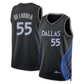 Dallas #55 De Larrea Player Basketball Sleeveless Black Jersey Sergio For Adult Youth