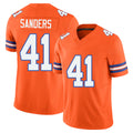Denver #41 Sanders Player Football V Neck Short Sleeve Orange Jersey Drew For Men Youth Women Gift