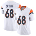 Denver #68 Ortega Player Football V Neck Short Sleeve White Jersey Gavin For Men Youth Women Gift
