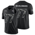 Denver #77 Mecklenburg Player Football V Neck Short Sleeve Black Jersey Karl For Men Youth Women Gift