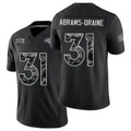 Denver #31 Abrams-Draine Player Football V Neck Short Sleeve Black Jersey Kris For Men Youth Women Gift