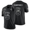 Denver #5 Humphrey Player Football V Neck Short Sleeve Black Jersey Lil'Jordan For Men Youth Women Gift