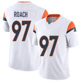 Denver #97 Roach Player Football V Neck Short Sleeve White Jersey Malcolm For Men Youth Women Gift