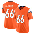 Denver #66 Gargiulo Player Football V Neck Short Sleeve Jersey Orange Nick For Men Youth Women Gift
