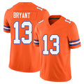 Denver #13 Bryant Player Football V Neck Short Sleeve Orange Jersey Pat For Men Youth Women Gift