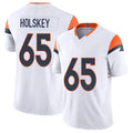 Denver #65 Holskey Player Football V Neck Short Sleeve White Jersey Reid For Men Youth Women Gift