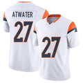 Denver #27 Atwater Player Football V Neck Short Sleeve White Jersey Steve For Men Youth Women Gift