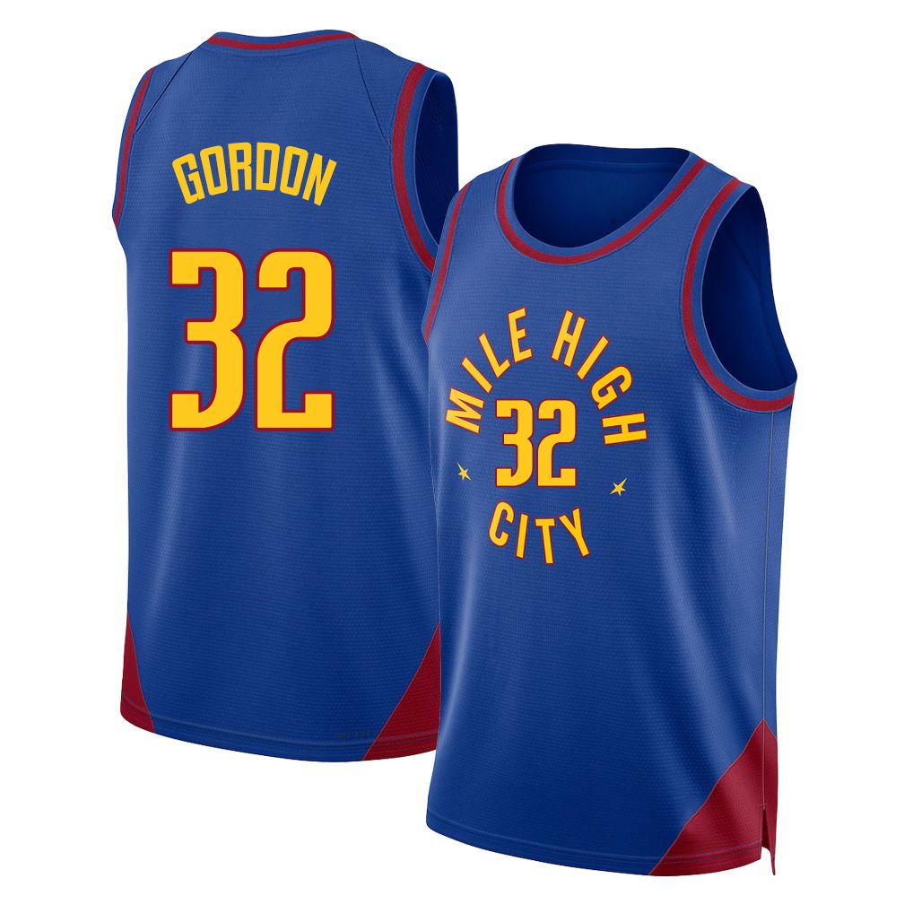 Denver #32 Gordon Player Basketball Sleeveless Blue Jersey Aaron For Adult Youth