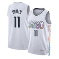 Denver #11 Diallo Player Basketball Sleeveless White Jersey Alpha For Adult Youth