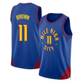 Denver #11 Brown Player Basketball Sleeveless Blue Jersey Bruce For Adult Youth