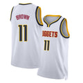 Denver #11 Brown Player Basketball Sleeveless White Jersey Bruce For Adult Youth