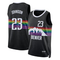 Denver #23 Johnson Player Basketball Sleeveless Black Jersey Cameron For Adult Youth