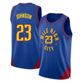 Denver #23 Johnson Player Basketball Sleeveless Blue Jersey Cameron For Adult Youth