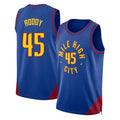 Denver #45 Roddy Player Basketball Sleeveless Blue Jersey David For Adult Youth