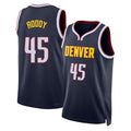 Denver #45 Roddy Player Basketball Sleeveless Navy Jersey David For Adult Youth